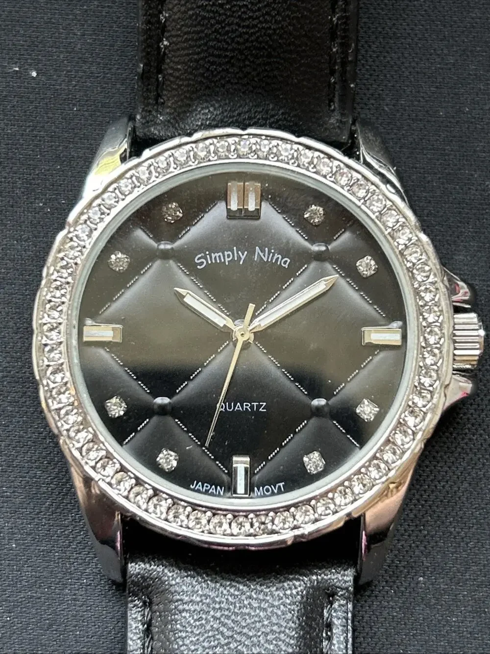 Simply Nina Black Dial And Band Women’s Quartz Watch